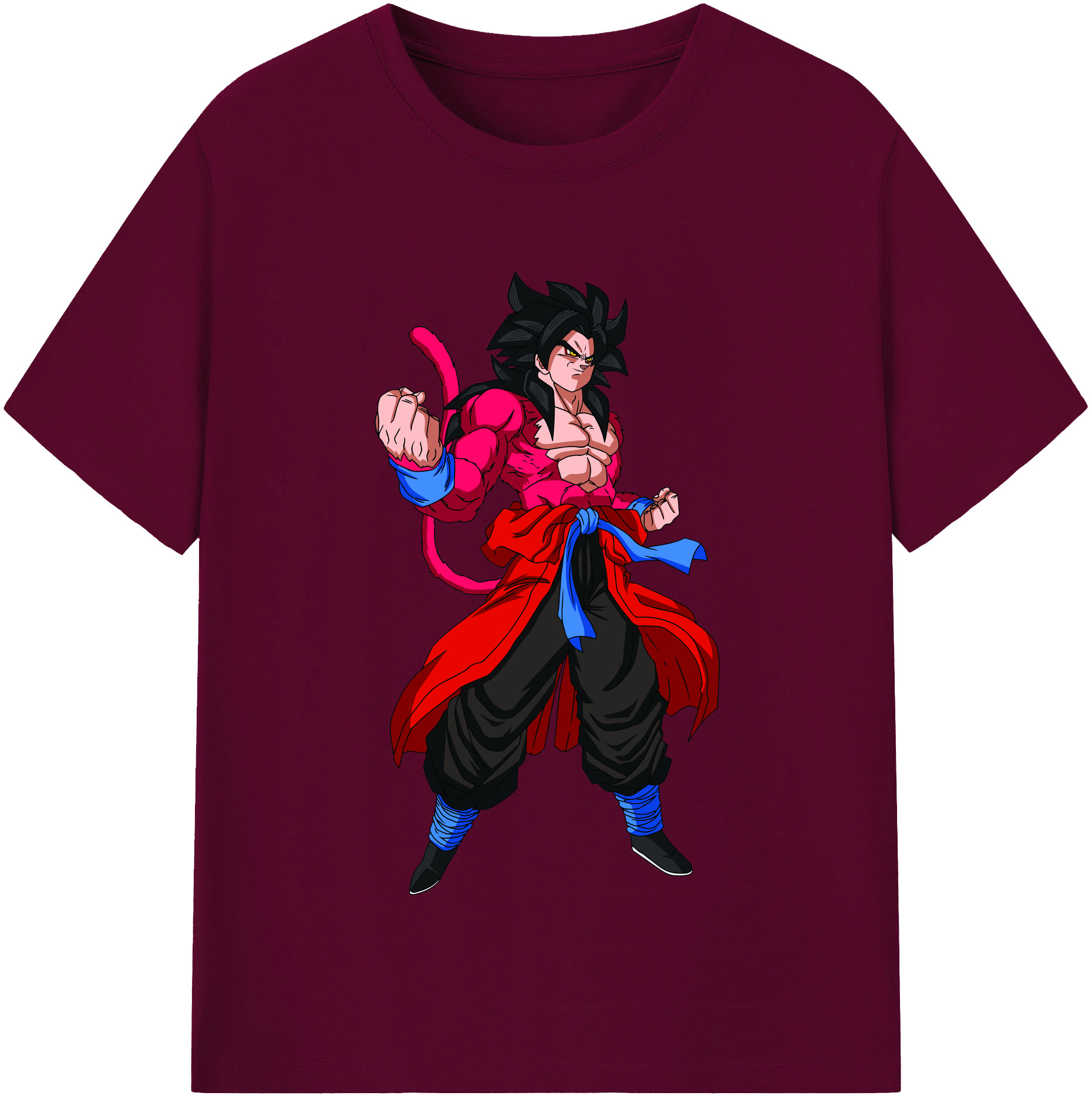 （画像用） ドラゴンボール 孫悟空（そん ごくう）Son Goku カカロット DRAGON BALL Kakarotto レディースカジュアルプリントTシャツ（綿100％）